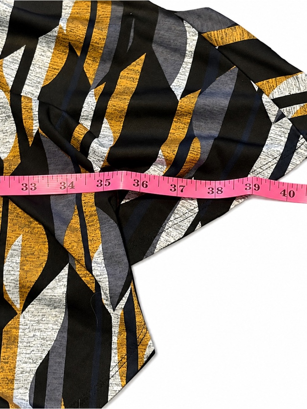 Rabbit Rabbit Rabbit Designs 1X Abstract Geometric Cowl Neck Midi Dress - Picture 6 of 9